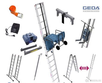 Výtah bateriový GEDA AKKU-LIFT WLAN 120 SET až 10metrů WiFi - 10