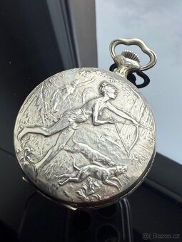 Starožitné 8denní hodinky HEBDOMAS 1900 - 10