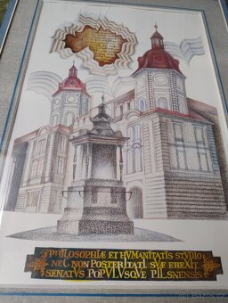 Sada 4 ks obrázků Plzně - 10