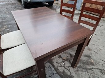 4x jídelní set+4x Židle 70x120 výška 77 cm - 10