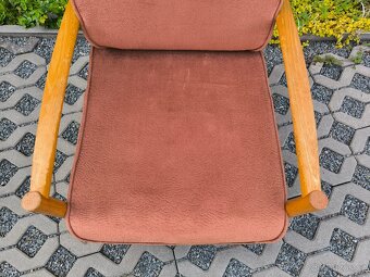 Retro dřevěné křeslo TON - Brusel 70. léta - 10