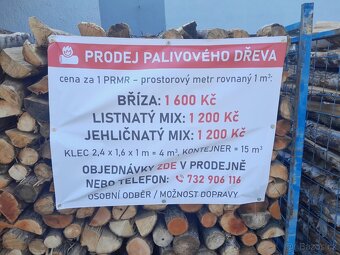 PRODÁM palivové dřevo štípané - 10