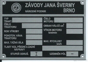 Štítky na Liaz, ZTS, Zetor - 10