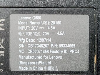 Lenovo G580 - 10
