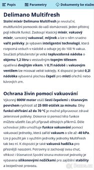 Stolní mixér Delimano multifresh - 10