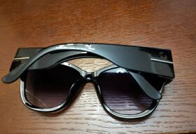 Nové černé dámské sluneční brýle módní plastové - 10