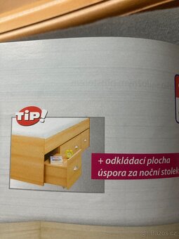 Postel s úložným prostorem, zvýšené, levé a zadní čelo - 10