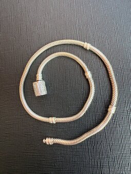 Stříbrný dvojitý náramek Pandora - 10