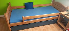 Kvalitní dřevěná postel 90x200 - masiv, žádná náhražka - 10