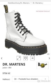 Dámské boty orig.Dr.Martens Jadon vel.41 - 10