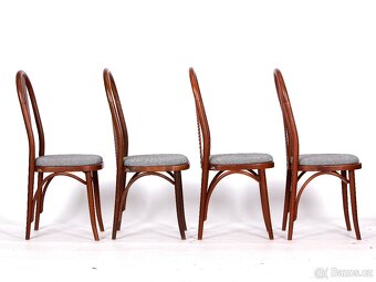 4x jídelní židle TON s vysokým opěradlem, TOP stav. - 10