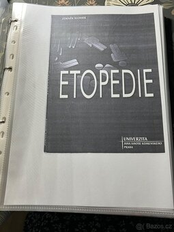 Speciální pedagogika - státnicové otázky + kniha (etopedie) - 10