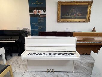 Bílé pianino Reiger Kloss se zárukou 5 let, doprava zdarma. - 10