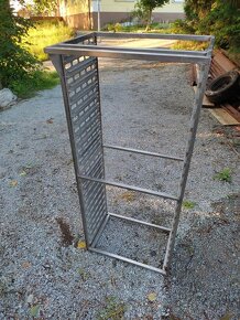 nerezový trojdřez, police na gastro nádoby, dvojdřez - 10