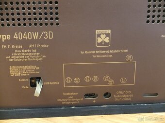 GRUNDIG 4040W/3D--pro znalce velmi vzácný model..rok1954 - 10
