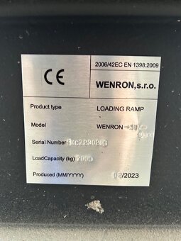 Mobilní nakládací rampa Wenron-ST7 - 10