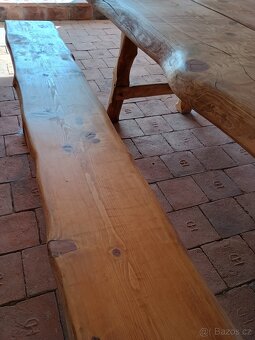 Stůl a lavice z masivu - 10