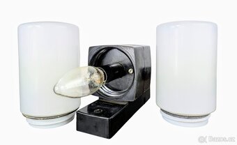 Retro bakelitová stolní či nástěnná lampa Elektrosvit - 10