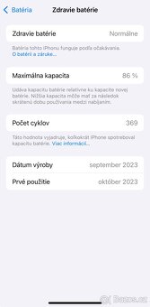 iPhone 15 256GB Black + ZÁRUKA - 10