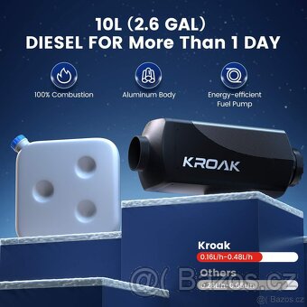 Nezávislé naftové topení 5-8kW 12/24 V, Bluetooth - 10