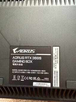 Prodám Onex Fly a GIGABYTE AORUS RTX 3080 GAMING BOX - 10