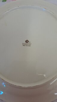 RETRO STARÉ SERVÍROVACÍ TALÍŘE značené porcelánkou - 10