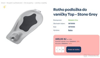 VELKÁ Dětská vanička (pro dvojčata) s novorozeneckou podložk - 10