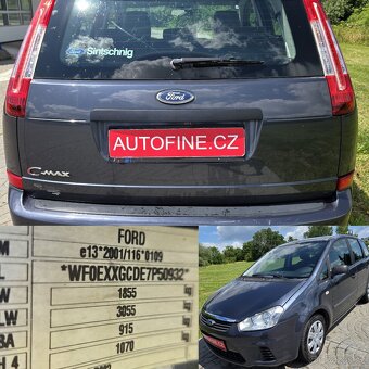 BENZÍNOVÝ FORD C-MAX II FACELIFT 1,6 16v KLIMA, 2007 - 10