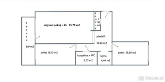Prodej bytu 3+kk 94 m2 s terasou 10 m2 v Rezidenci Vítkov - 10