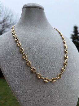 Zlaty řetěz 29.9G 65cm - vzor kávové zrno,585 14k Nový zlato - 10