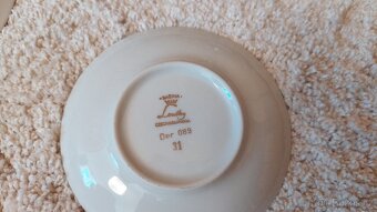 Retro porcelánový čajový/kávový servis kobalt Leander - 10