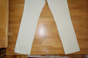 Dámské smetanové manžestrové kalhoty vel. 40 - 10