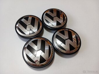 Středové krytky Vw, 56x52mm chrom logo - 10