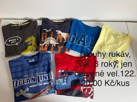 Zimní bundy na kluka - 110/116/122 + mikiny, trička atd. - 10