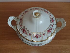 Porcelán růžičky slonová kost - 10