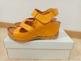 Oranžové sandále Coronni vel. 38 - 10