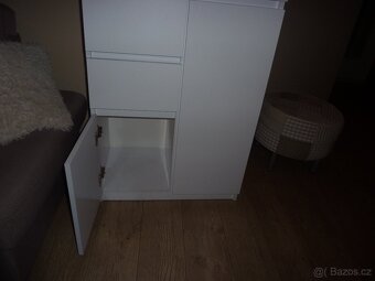 Komoda bílá 70 cm - 10