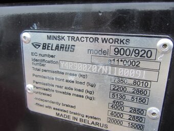 Traktor BELARUS 920.2 - 10