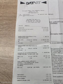 iPhone 17 pro 256GB NEPOUŽITÝ (kupovaný 20.12.2025) - 10