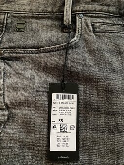 panske dzinove sortky,kratasy G-STAR RAW D-STAQ velkost W35 - 10