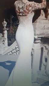 NA MÍRU ŠITÉ krásné svatební šaty - slonová kost - 10