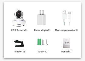 Otočná wifi kamera 2Mpix, SD slot, vnitřní - 10