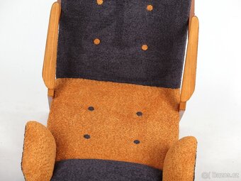 Unikátní retro křeslo "Ušák" ve velikosti XL. - 10