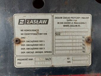 Návěs ZASLAW klanicový NOVÁ CENA - 10