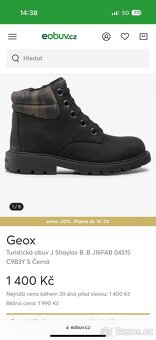 Nové kožené kotníkové boty Geox vel. 35 - 10