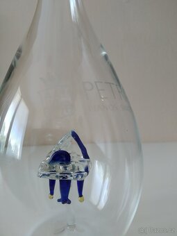 PETROF- dekorativní vázička se skleněným vpichem klavírního - 10