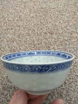Nová sada misek z čínského porcelánu - motiv rýžové zrno - 10