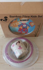 Dětský jídelní set z bambusu pro kluky i pro holky - 10