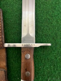Švajčiarsky bodák Model 1889/18 s puzdrom a závesom - 10
