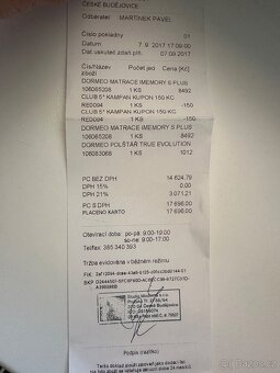 Matrace Dormeo Imemory  90/200-20cm - 10